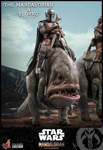 Hot Toys Mandalorian & Blurrg Sixth Scale Set Figuras