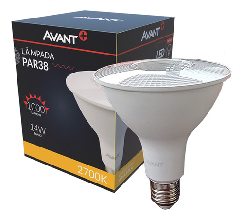 Lâmpada Led Par38 Luz Quente Bivolt E27 Interno 1000lm Cor da luz 2700K (Branco-Quente) 100-240V