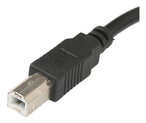 Cabo Usb Para Impressora Alta Qualidade Com Filtro 3 Metros Cor Preto