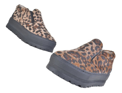 Imagen 6 de 6 de Zapatillas De Cuero De Mujer - Slip-on Lila - Ferraro