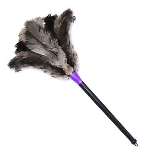 Espanador De Pó 65cm Com Pluma De Avestruz Limpa Poeira