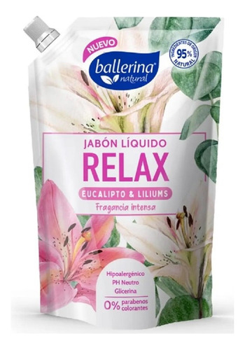 Ballerina Jabón Líquido Relax Eucalipto Liliums Dp 750 Ml