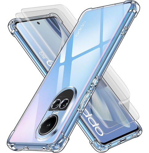 Funda Case Tpu Transparente Para Oppo Reno 10 Pro + 2 Micas