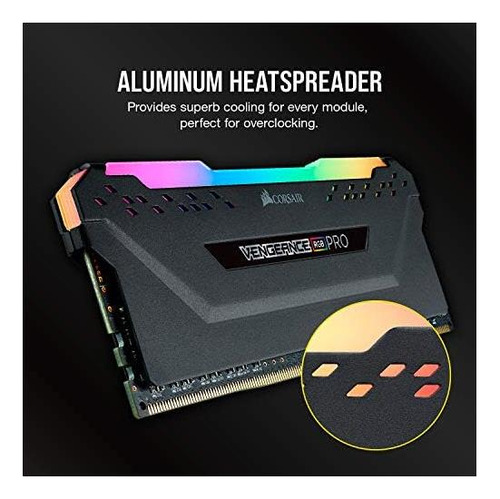 Memoria Ram Vengeance Rgb Pro Gamer Negro 16gb 2 Corsair