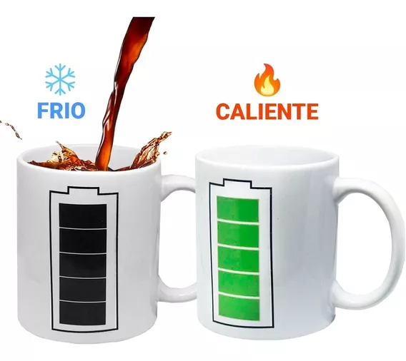 Taza Mágica Jarro Mug De Cerámica Termosensible Cambia Color