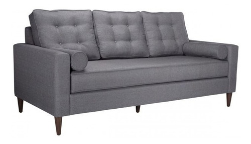 Sofa Morgan - Gris Këssa Cdmx Diseño De La Tela Liso