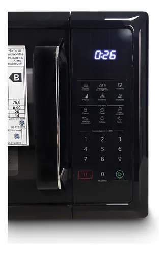 Microondas Atma Matdgb28uap 28lts Atma 900w Con Grill Negro
