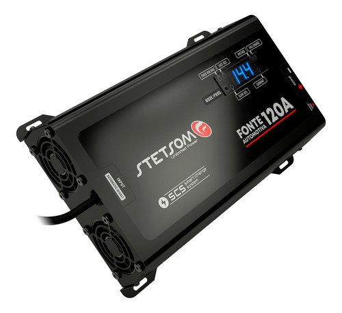 Imagem 3 de 6 de Fonte Automotiva Stetsom 120a Voltímetro Lançamento 2021