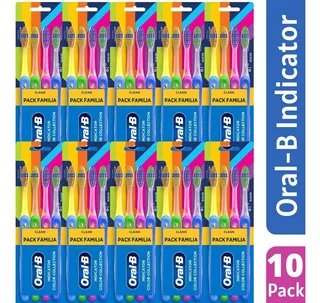 Escova Dental Oral-b Indicator Color Familia N° 35 C/10 Pack