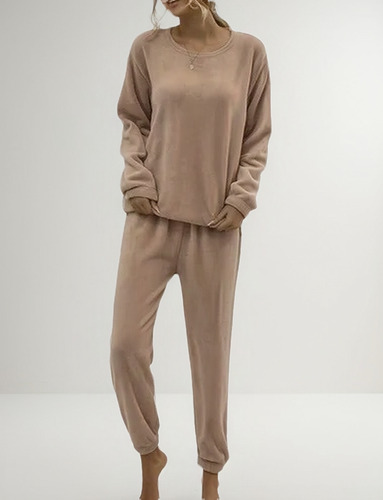 Pijama Mujer Micropolar. Flamengo. Dos Botones