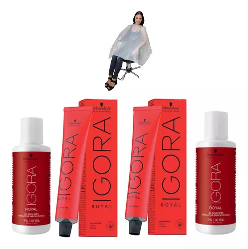 Kit Tintura Schwarzkopf Professional Igora royal Reds tom 8-77 para cabelo