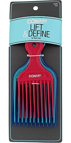 Conair 14493z Peines Para El Cabello De 3 Piezas De Estilo P