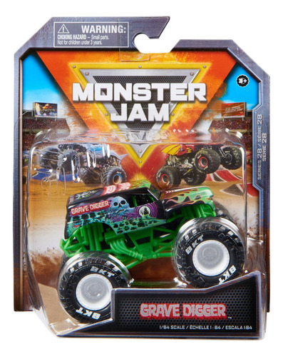 Monster Jam Camión De Metal Escala 1:64 Auto Grave Digger