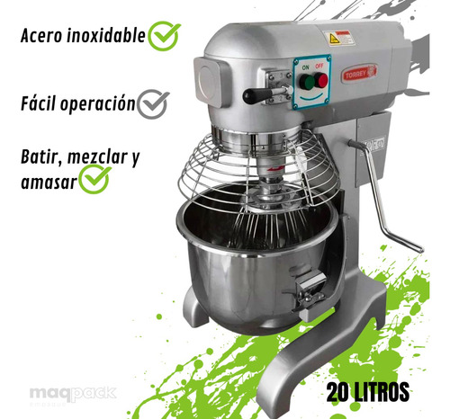 Batidora Torrey 20 Litros Ideal Batir, Amasar Y Mezclar B-20