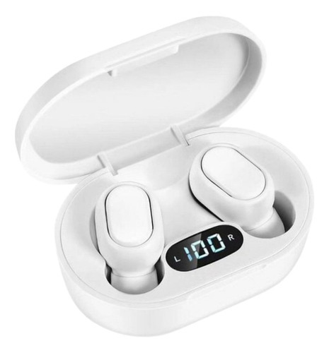 Auriculares E7s In Ear Inalambrico Bluetooth 5.3 Tws Blanco