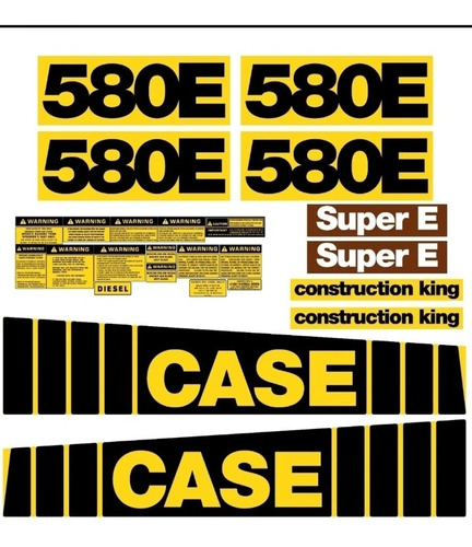 Kit Adhesivo Case Super E 580 Calco Retro Restaura