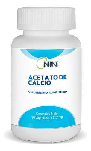 Nin Acetato De Calcio 90 Caps Nin Sabor Único