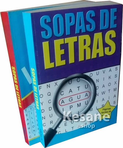 Imagen 1 de 6 de Sopas De Letras Libros Jumbo Paquete Niños / Adultos