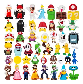 Super Mario Bross, Luigi, Yoshi, Juguetes Niños 48 Pcs