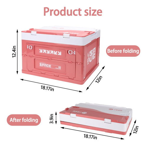 Contenedores De Almacenamiento Plegables De 45 L, Caja De Al