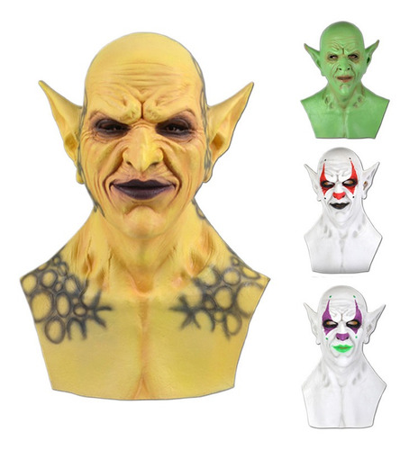 Demonio Payaso Vampiro 3d Látex Máscara De Halloween