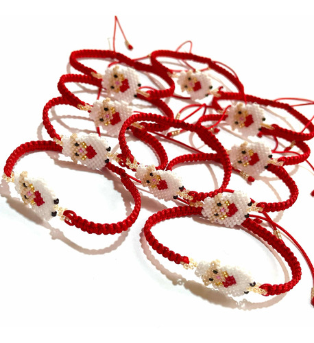 Pulseras Borreguito Abundancia Miyuki Delica 10 Piezas