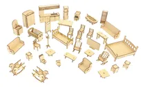 Comprar Set De Muebles Para Muñecas Lolita 36 Muebles Fibro Facil