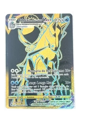 Carta Pokémon Ultra Rara C/ Muita Vida Hp Alto Vmax + Brinde