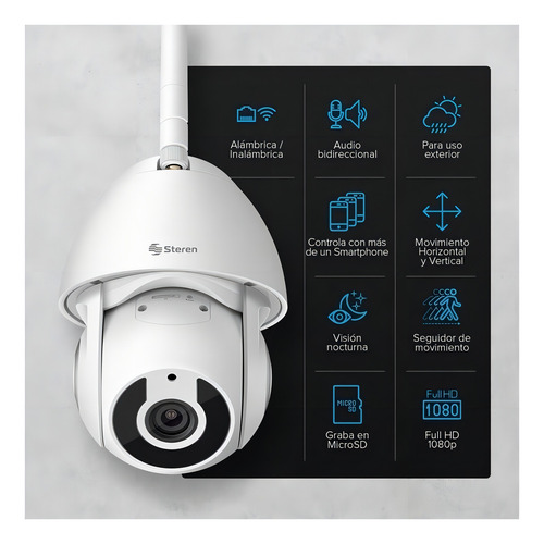 Câmera de segurança Steren CCTV-235 Smart Home 360 com resolução 3MP - branco