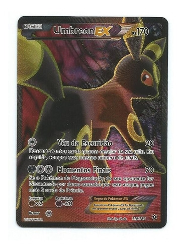 Umbreon Ex Full Art / Pokémon Tcg Fusão De Destinos 119/124