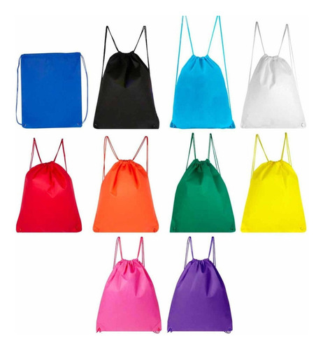 10 Piezas Morral Ecologico De Non Woven