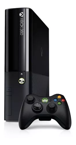 Microsoft Xbox 360 Slim 4gb Standard Cor Matte Black + 1 Jogo em