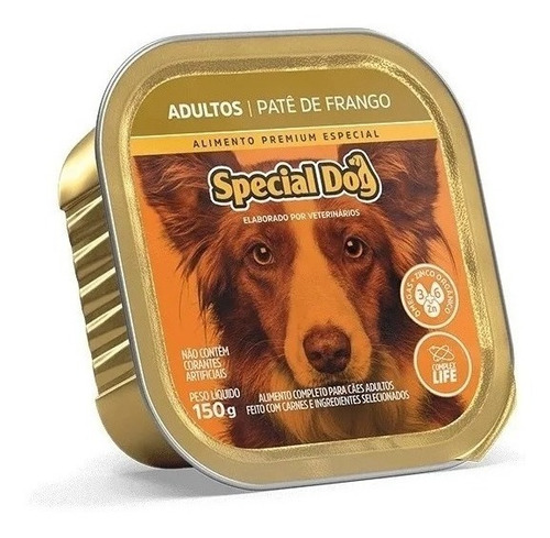Alimento Special Dog Premium Especial para cão adulto todos os tamanhos sabor frango em lata de 150g