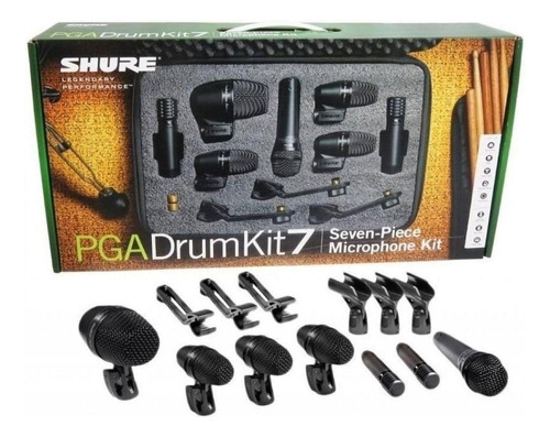 Shure Pgadrumkit7 Micrófonos Para Batería 7pzas Envio Gratis