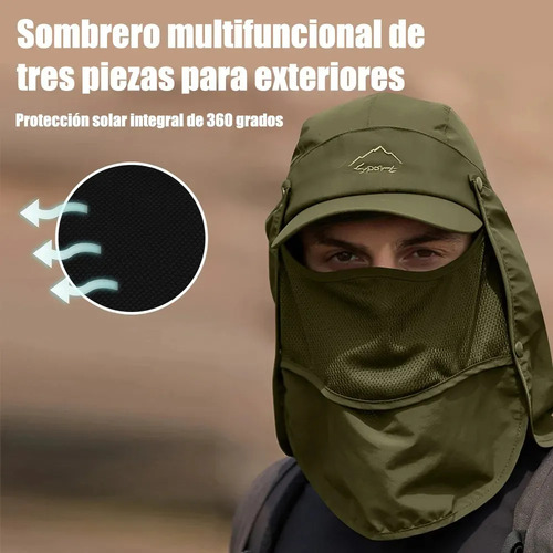 Sombrero De Sol Unisex Con Protección Uv Para Exteriores