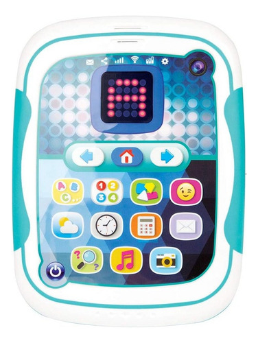 Consola Juego Juguete Que Enseña Hablar A Los Bebes Niños Color Celeste Multicolor