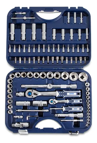 Juego Llaves Tubo Encastre 1/2 1/4 Accesorios 94 Pz Bremen