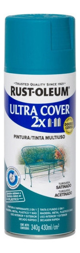 Spray Aerosol Ultra Cover 2x Turquesa Satinado Rust Oleum