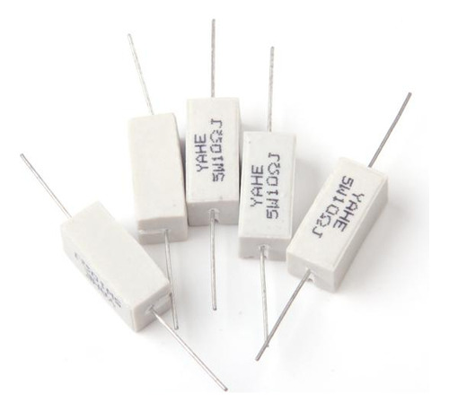 10pcs 5w Vatios 10 Ohmios Resistencias Cerámicas De