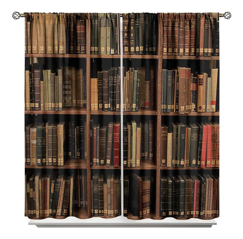 Cortinas Opacas Con Aislamiento Térmico, Biblioteca, Libros