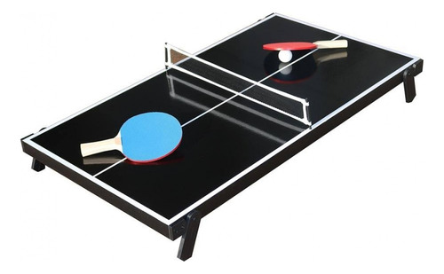  Mini Mesa De Juego Negra De Ping Pong 2 En 1 Plegable