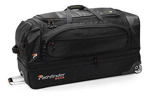 Pathfinder Gear 36 Inch Rolling Drop Bottom Duffel