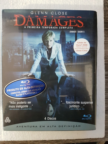 Blu Ray Damages - 1ª Temporada - Box 4 Discos, Dub/leg. Lacr