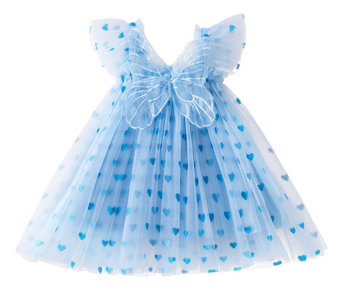 Vestido Casual De Verano De Tul Para Niña, Elegantes Vestido