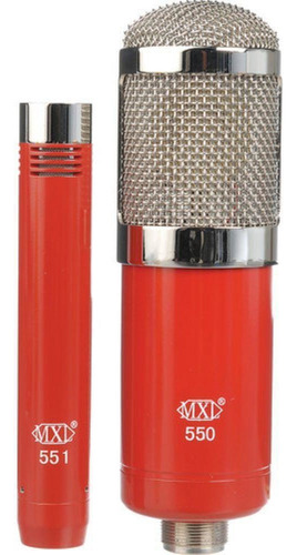 Mxl 550/551 Kit De Microfones Condensadores Vermelho