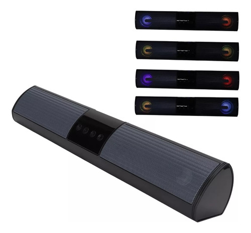 Barra De Sonido Bocina Bluetooth Portátil Luz Rgb Tv Pc