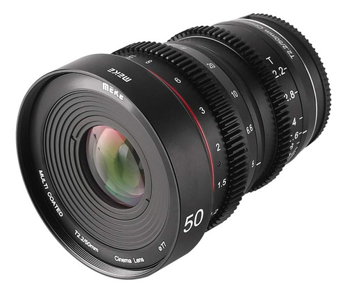 Meike Lente De Cine Gran Angular T2.2 De 50 Mm De Enfoque Manual Para Cámaras M43 Micro Cuatro Tercios De Montaje Mft Bmpcc 4k Z Cam E2