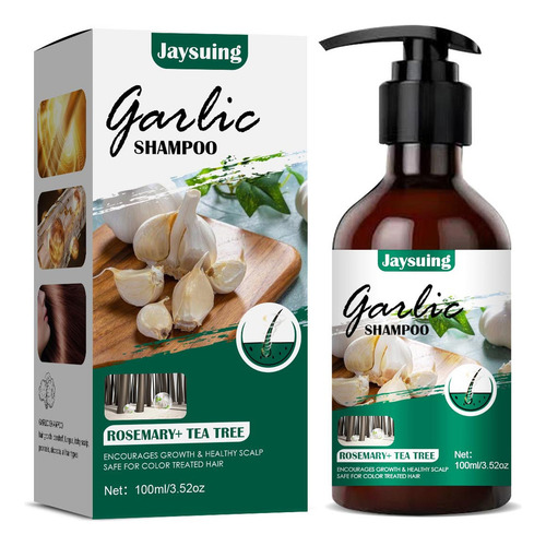 Qk Shampoo De Alho Sem Perfume Para Cabelos Normais A Secos