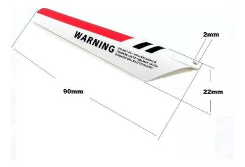 Jiafan Propeller Blades 8pcs Rojo Para Syma S107g Rc Piezas