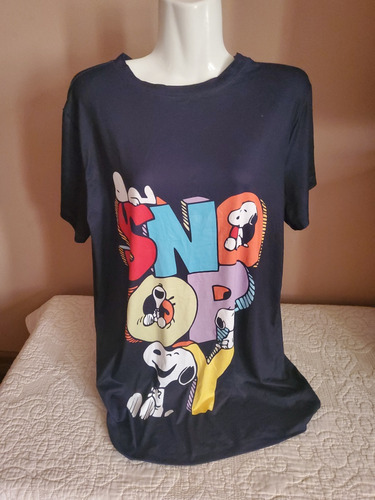 Polera Algodonada Elasticada Snoopy